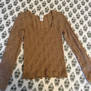 Altar’d State Ling Sleeve Textured Top